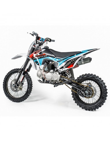 Moto cross 125cc automatique 17/14 bleu Sprinter
