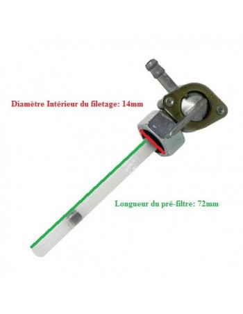 Robinet tube tuyau filtre Réservoir essence carburant interrupteur switch  Remplacement pour Robinet de petit diamètre 50cc 70cc 90cc 110cc 125cc  150cc 200cc 250cc ATV Dirt Bike Go Kart Pit Bike 4 vélo 